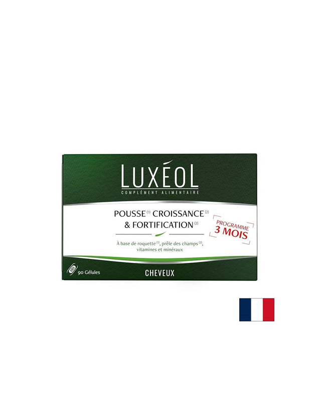 Укрепва космения фоликул и стимулира растежа на косата - Luxéol формула, 90 капсули  Luxéol - Nutra Best Bulgaria