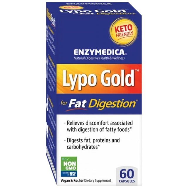 Lypo Gold | Fat Digestion - 60 капсули  Enzymedica - Nutra Best Bulgaria
