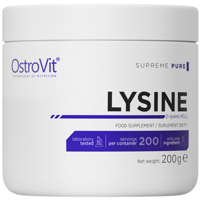 Lysine Powder 200 грама  OstroVit - Nutra Best Bulgaria