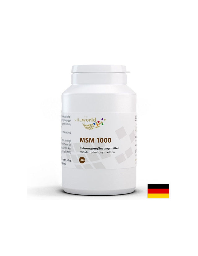 Стави и кости - MСМ (метилсулфонил метан), 1000 mg x 120 таблетки  Vita World - Nutra Best Bulgaria