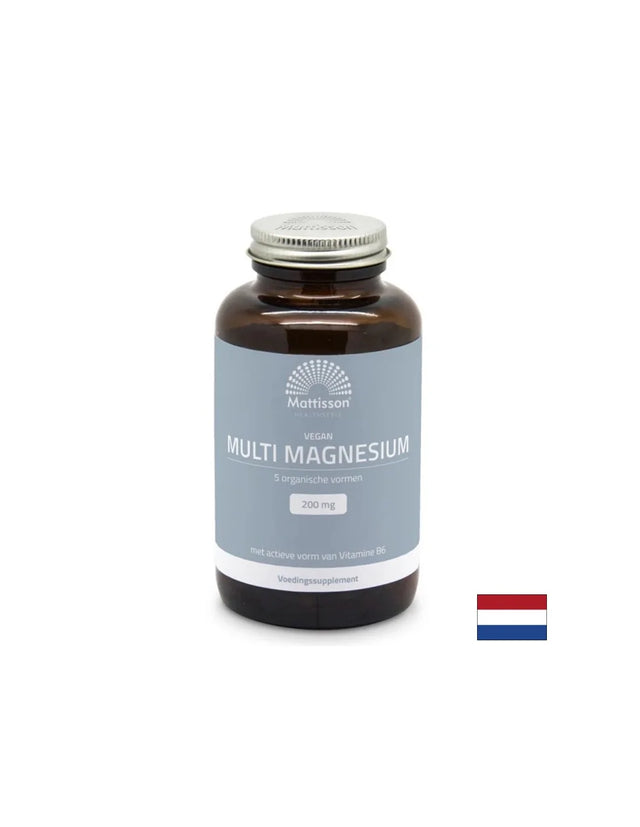 Мускулна, сърдечна и нервна система - Mулти Магнезий + Витамин В6 (веган формула), 180 таблетки - Nutra Best