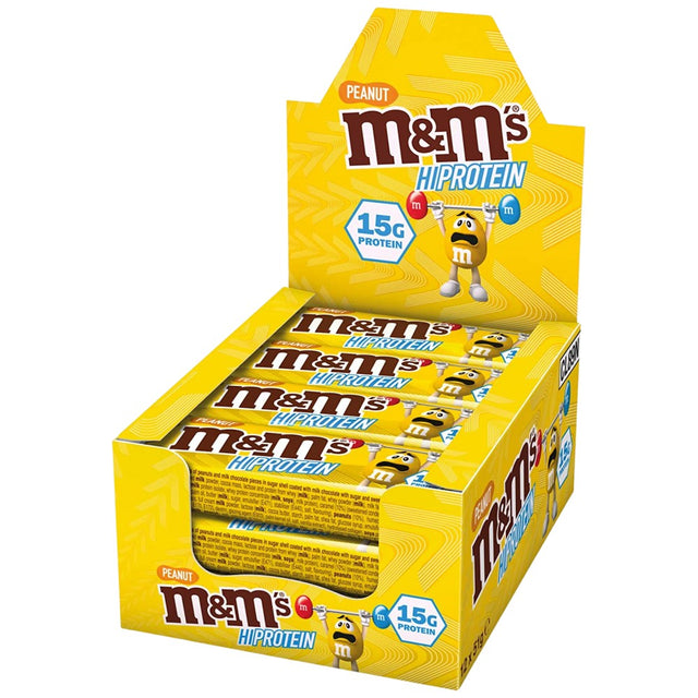 M&M's HiProtein Bar / Choco Peanut Butter - 12 x 51 грама  Snickers and Mars - Nutra Best Bulgaria