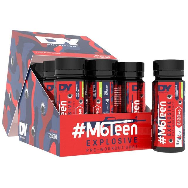 M6Teen Explosive / Pre-Workout Shot - 12 x 60 мл  Dorian Yates Nutrition - Nutra Best Bulgaria