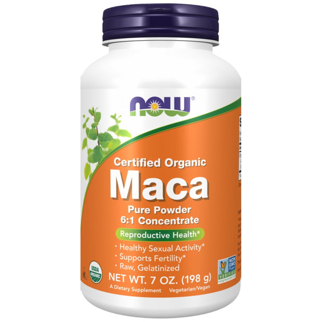 MACA 6:1 Concentrate Pure Powder - 198 грама  NOW Foods - Nutra Best Bulgaria