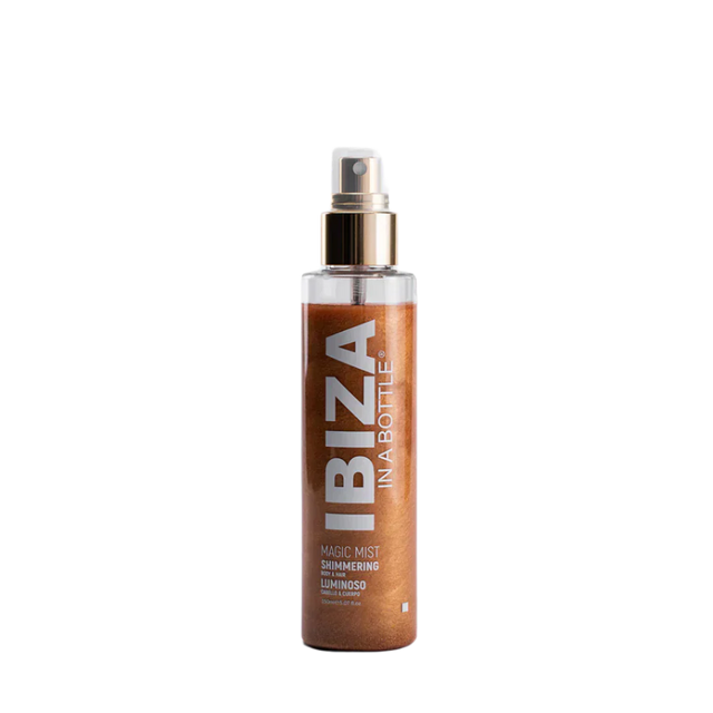 Златен спрей за коса и тяло с алое вера MAGIC MIST - 150 мл  Biovène Barcelona - Nutra Best Bulgaria