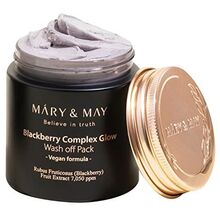 MARY & MAY - Blackberry Complex Glow Wash Off Pack - Rozjasňující pleťová maska - 125.0g  MARY & MAY - Nutra Best Bulgaria