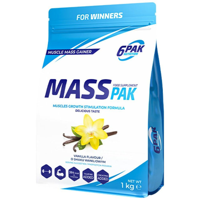 MASS PAK - 1000 грама  6PAK Nutrition - Nutra Best Bulgaria