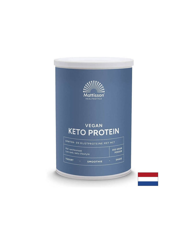 Веган Кето протеинов шейк - грах, ориз, MCT, 350 g прах Mattisson Healthstyle  Mattisson Healthstyle - Nutra Best Bulgaria