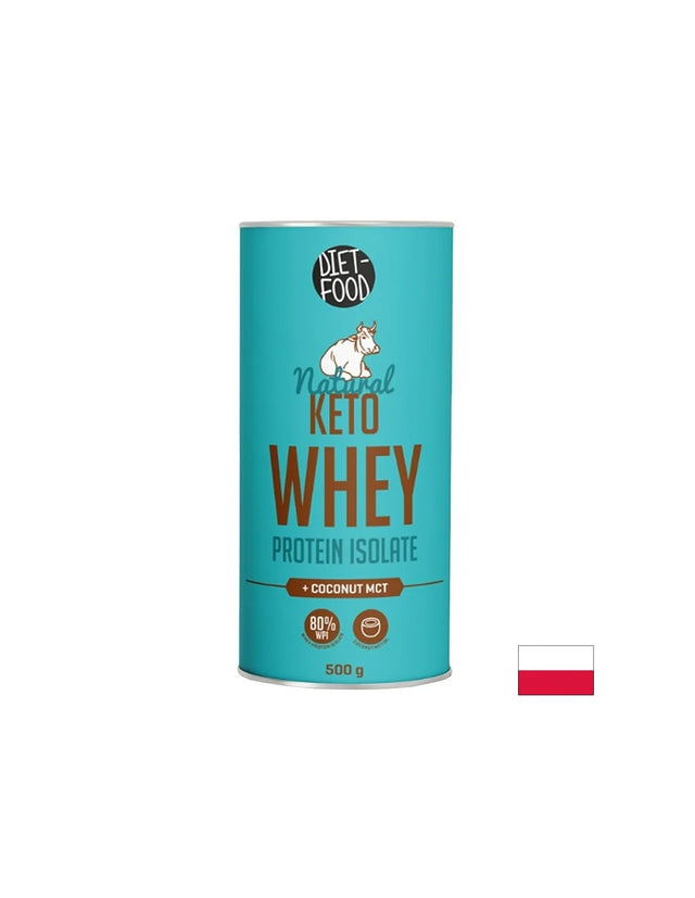 Кето суроватъчен протеин изолат с MCT масло, 500 g  DIET-FOOD - Nutra Best Bulgaria