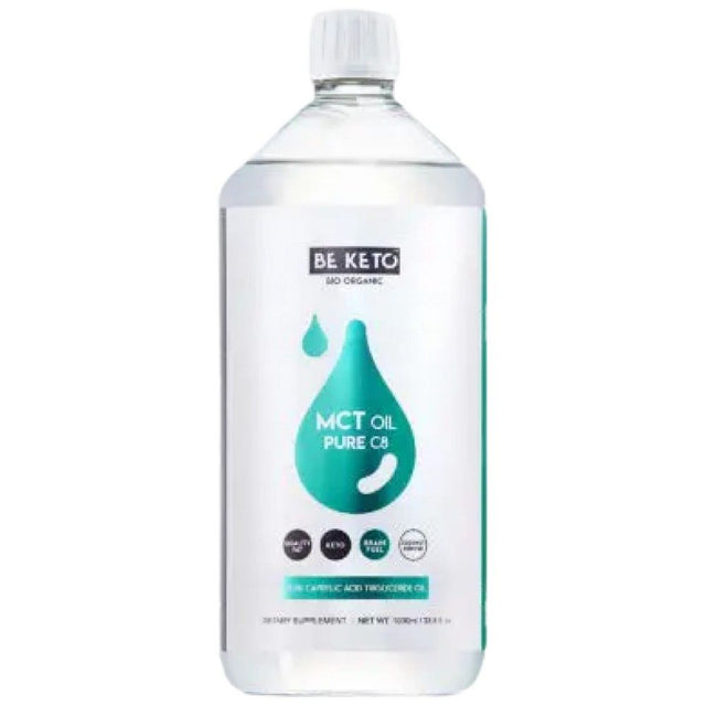 MCT Oil 100% Liquid C8 - 1000 мл  BeKeto™ - Nutra Best Bulgaria