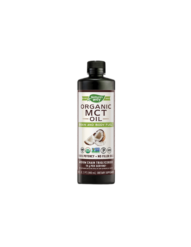 MCT Oil 100% Organic - 480 мл  Nature’s Way - Nutra Best Bulgaria