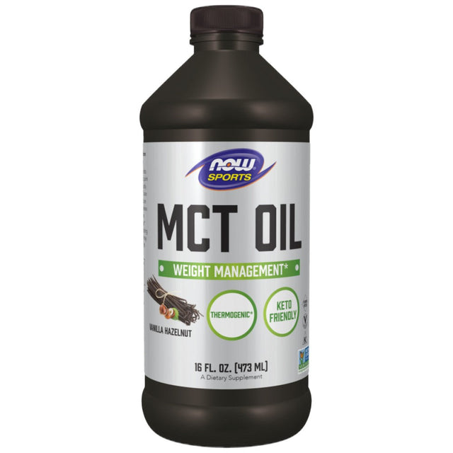 MCT Oil - Flavored - 473 мл  NOW Foods - Nutra Best Bulgaria