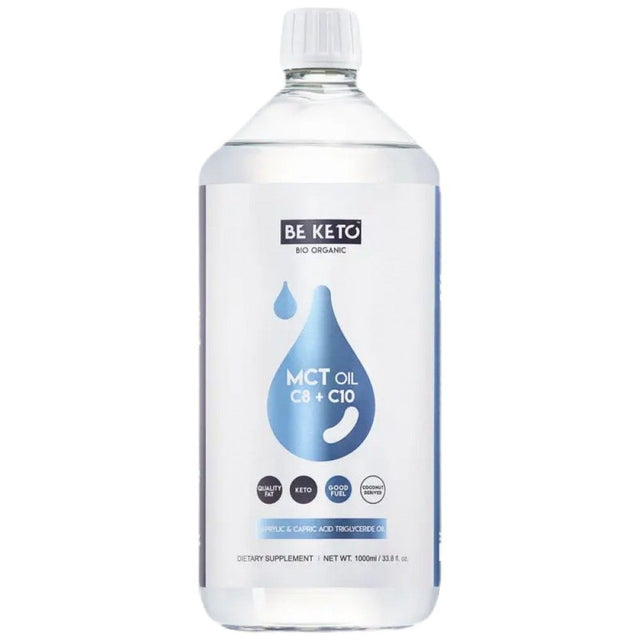 MCT Oil Liquid C8 + C10 - 1000 мл  BeKeto™ - Nutra Best Bulgaria