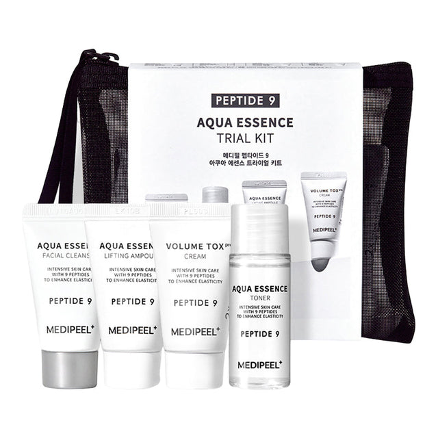 MEDI-PEEL Peptide 9 Aqua Essence Trial Kit (Cleanser15ml+Toner20ml+Ampoule15ml+Cream15g)  Medi-Peel - Nutra Best Bulgaria