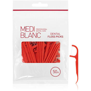 MEDIBLANC - Dental Floss Picks 50 pcs  MEDIBLANC - Nutra Best Bulgaria
