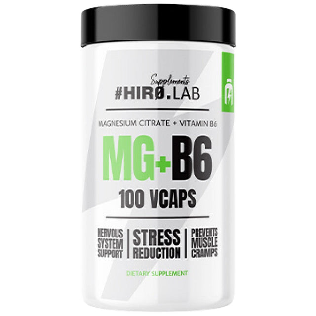 MG + B6 | Magnesium Citrate + B6 - 100 капсули  Hero.Lab - Nutra Best Bulgaria