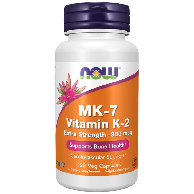 MK-7 Vitamin K-2 300 mcg | Extra Strength MenaQ7® - 120 капсули - Nutra Best