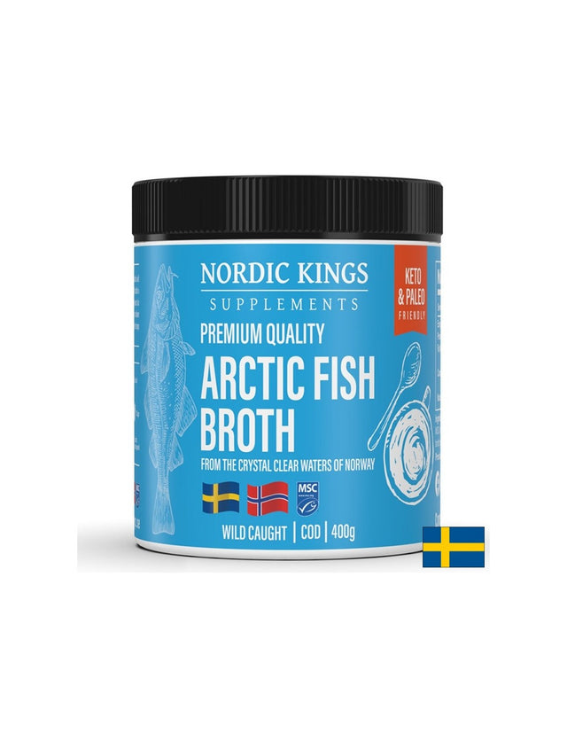 Рибен бульон от Арктическа риба (MSC), 400 g прах Nordic Kings  Nordic Kings - Nutra Best Bulgaria
