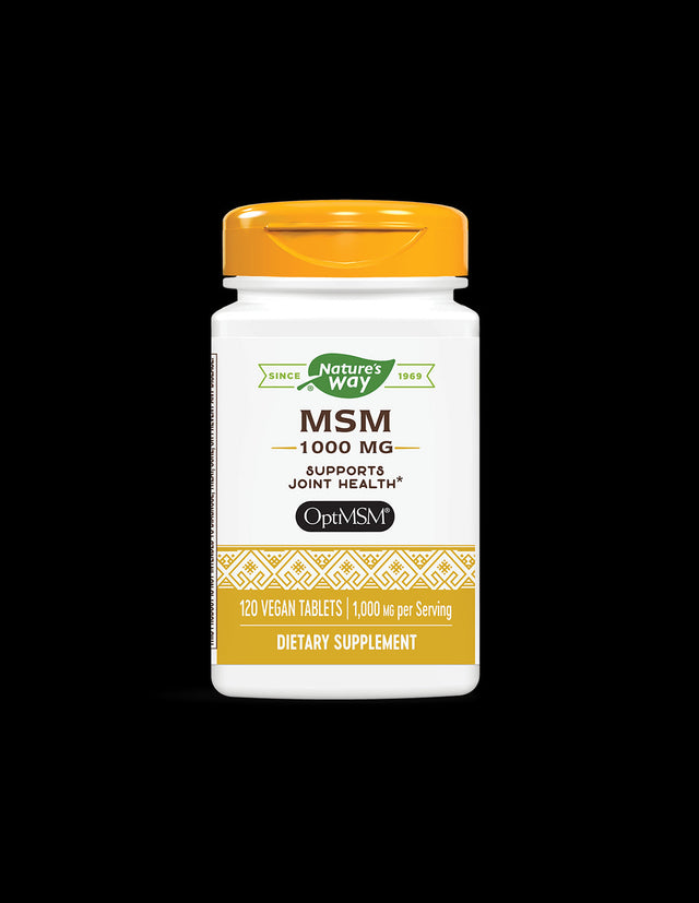 MSM 1000 mg - 120 Таблетки  Nature’s Way - Nutra Best Bulgaria