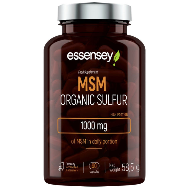 MSM Organic Sulfur 500 mg - 90 капсули  ESSENSEY - Nutra Best Bulgaria