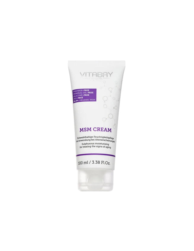 MSM (метил сулфонил метан), крем за лице и тяло x 100 ml  Vitabay - Nutra Best Bulgaria