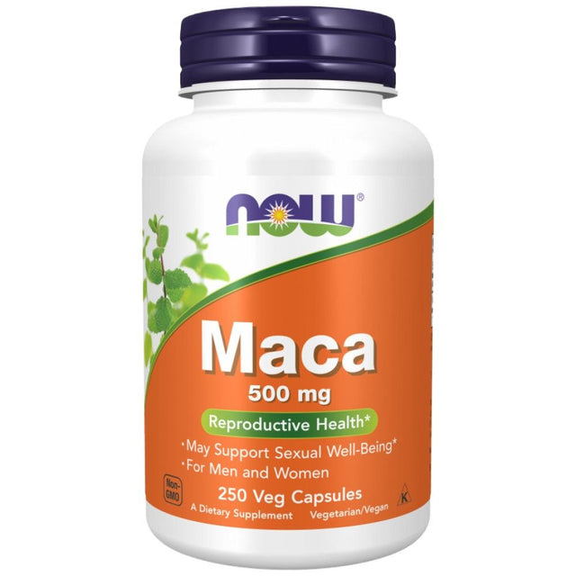 Maca 500 mg - 250 капсули  NOW Foods - Nutra Best Bulgaria
