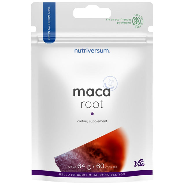 Maca Root 800 mg - 60 капсули  Nutriversum - Nutra Best Bulgaria