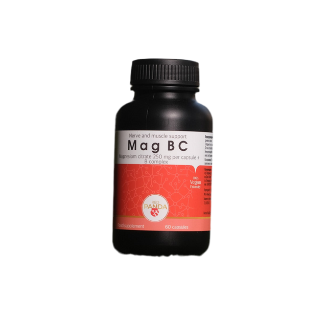 Mag BC – 60 растителни капсули / Магнезиев цитрат и витамини от група B  Red Panda - Nutra Best Bulgaria