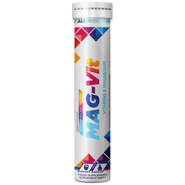 Mag-Vit | Magnesium & Vitamins Effervescent - 20 разтворими таблетки  AllNutrition - Nutra Best Bulgaria