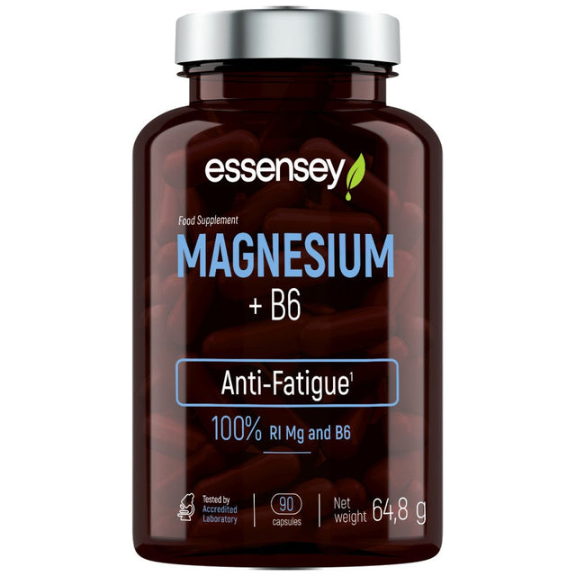 Magnesium 187.5 mg + B6 - 90 капсули  ESSENSEY - Nutra Best Bulgaria