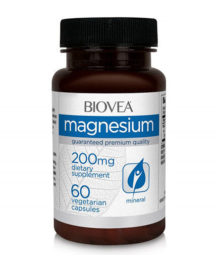 Magnesium 200 mg / 60 Caps  Biovea - Nutra Best Bulgaria