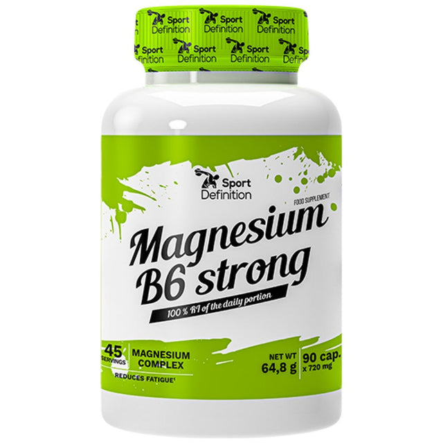 Magnesium + B6  Strong - 90 капсули  Sport Definition - Nutra Best Bulgaria
