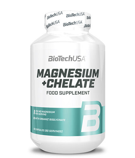 Magnesium + Chelate / 60 Caps  BIOTECH USA - Nutra Best Bulgaria