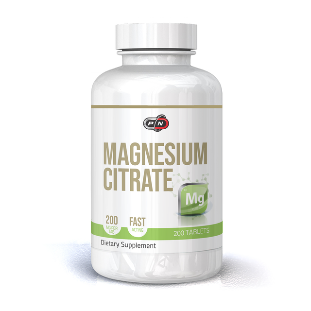Magnesium Citrate - 200 МГ - 200 таблетки  Pure Nutrition - Nutra Best Bulgaria
