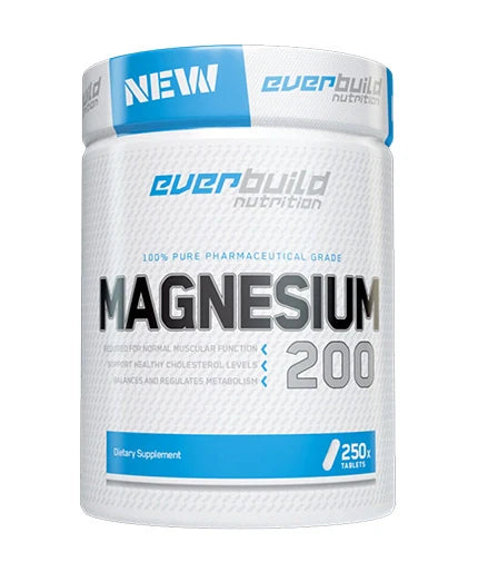 Magnesium Citrate 200mg / 250 Tabs.  EVERBUILD - Nutra Best Bulgaria
