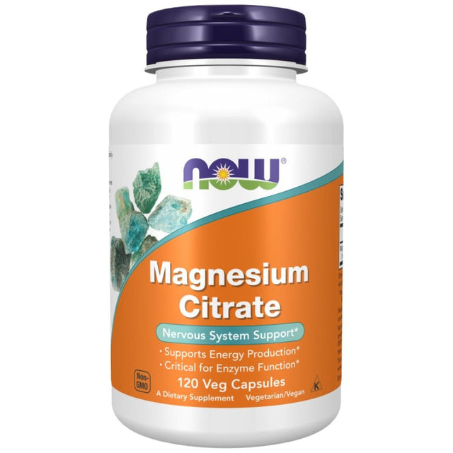 Magnesium Citrate 400 mg - 120 капсули  NOW Foods - Nutra Best Bulgaria
