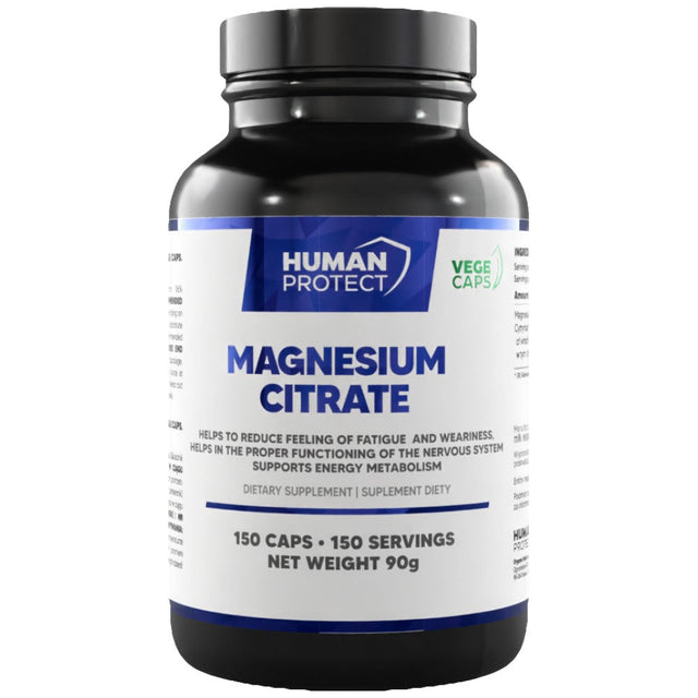 Magnesium Citrate 500 mg - 150 капсули  Human Protect - Nutra Best Bulgaria