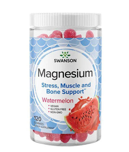 Magnesium Citrate Gummies - Watermelon Flavored 84 mg / 120 Gummies  Swanson - Nutra Best Bulgaria