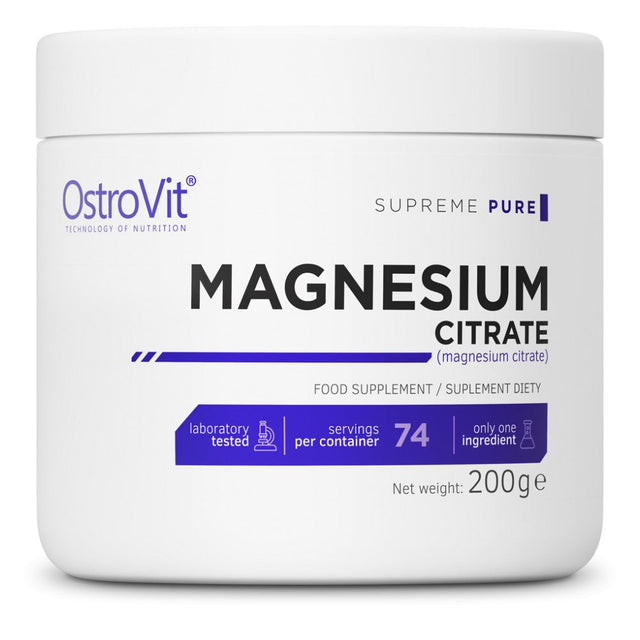 Magnesium Citrate Powder 200 грама  OstroVit - Nutra Best Bulgaria