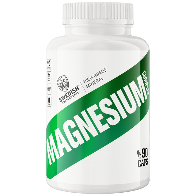 Magnesium Complex | 4 Types Matrix ~ Citrate, Oxide, Gluconate, Bisglycinate - 90 капсули  Swedish Supplements - Nutra Best Bulgaria