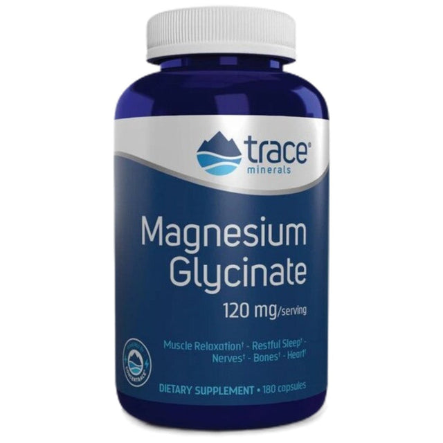 Magnesium Glycinate 120 mg - 180 капсули  Trace Minerals - Nutra Best Bulgaria