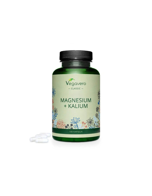 Magnesium + Kalium/ Магнезий + Калий, 180 капсули, 100% Vegan Vegavero - Nutra Best