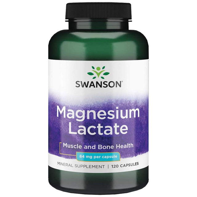 Magnesium Lactate 84 mg - 120 капсули  Swanson - Nutra Best Bulgaria