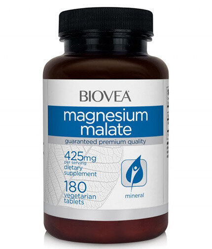 Magnesium Malate 425 mg / 180 Tabs  Biovea - Nutra Best Bulgaria