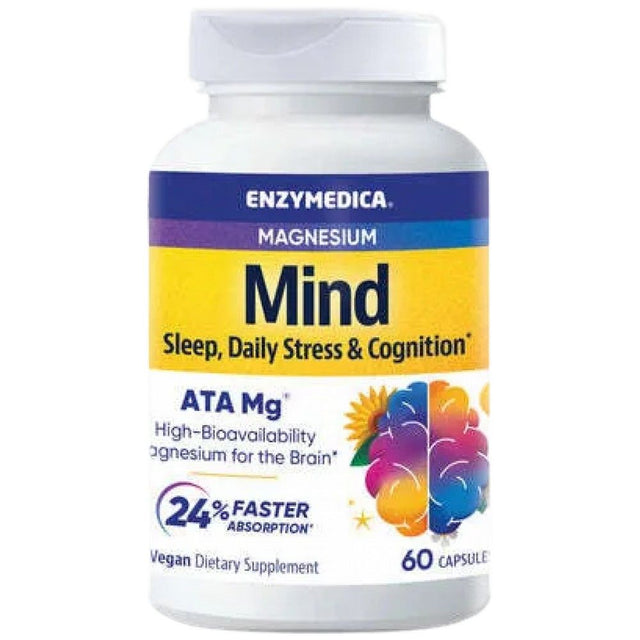 Magnesium Mind - 60 капсули  Enzymedica - Nutra Best Bulgaria