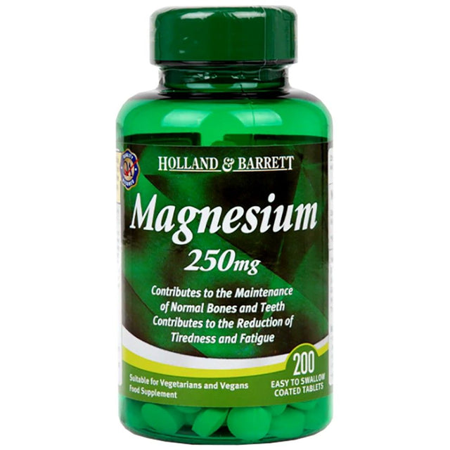 Magnesium Oxide 250 mg - 200 Таблетки  Holland and Barrett - Nutra Best Bulgaria
