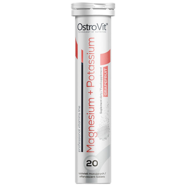 Magnesium + Potassium + B6 | Effervescent 20 разтворими таблетки  OstroVit - Nutra Best Bulgaria