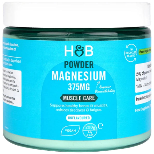 Magnesium Powder 375 mg | Magnesium Citrate - 200 грама - Nutra Best