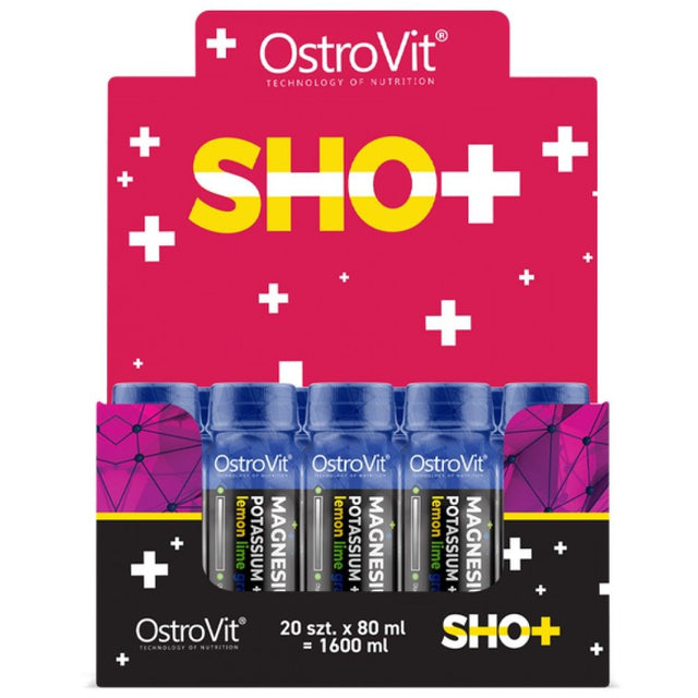 Magnesium Shot / with Potassium + B6 - 20 x 80 мл  OstroVit - Nutra Best Bulgaria