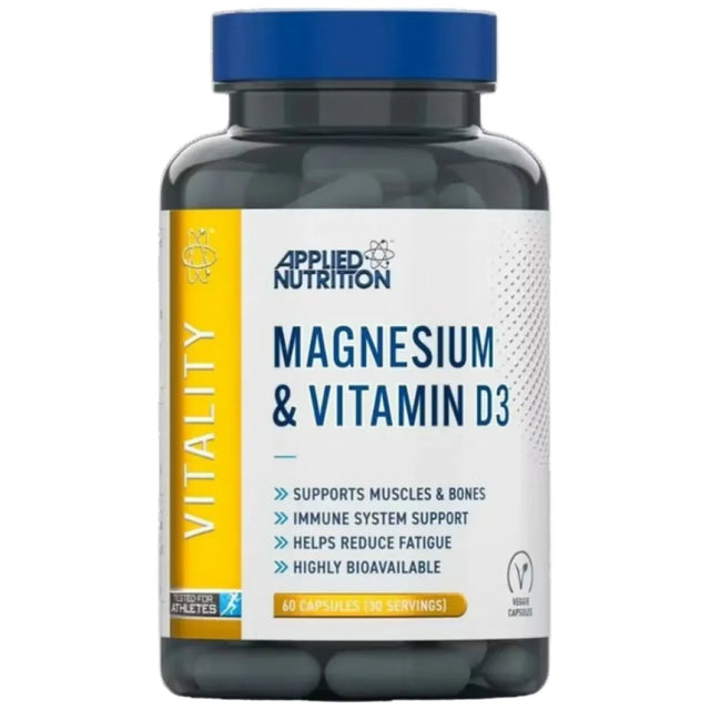 Magnesium & Vitamin D3 - 60 капсули  Applied Nutrition - Nutra Best Bulgaria